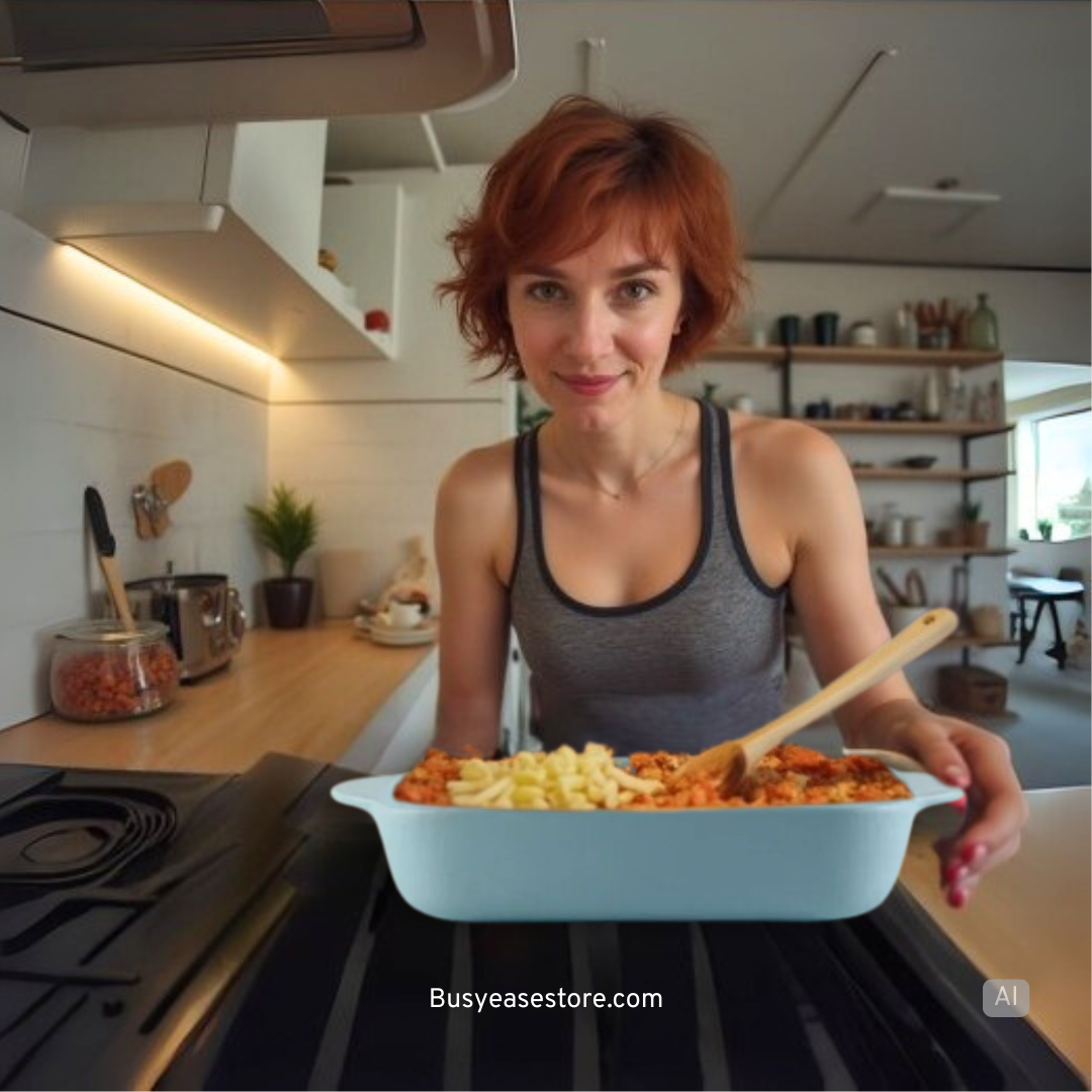 Colorful Ceramic Baking Dish | Rectangular, Dual Handles, Oven Safe