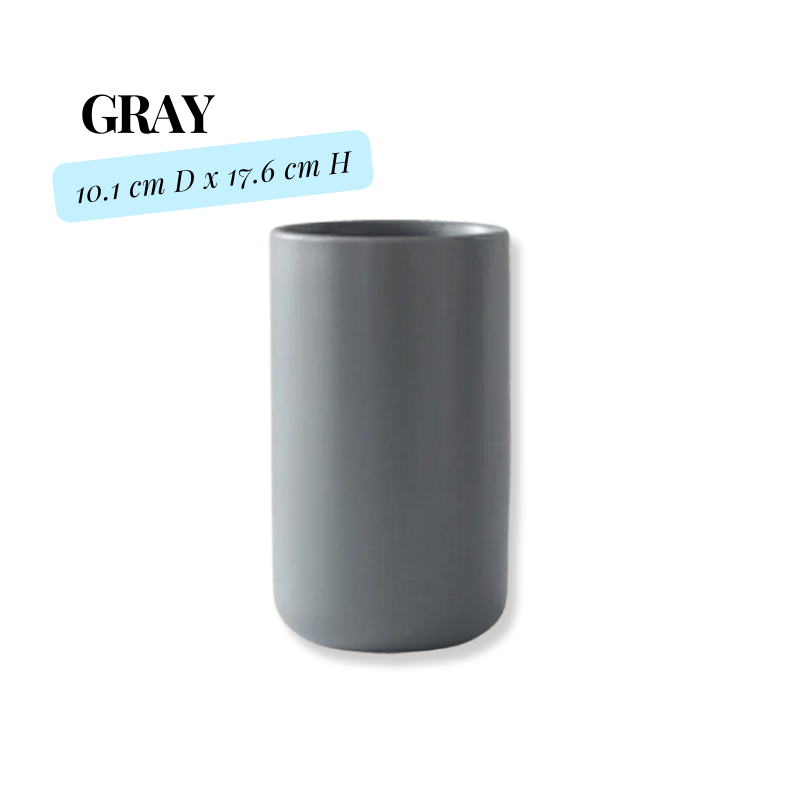 UTENSIL CROCK, CERAMIC