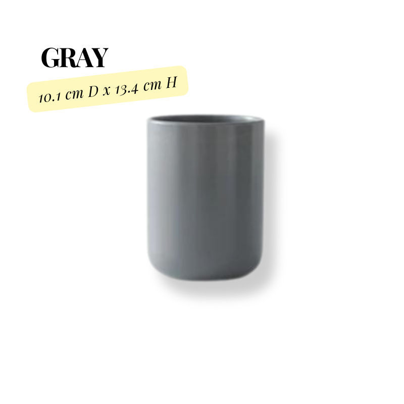 UTENSIL CROCK, CERAMIC