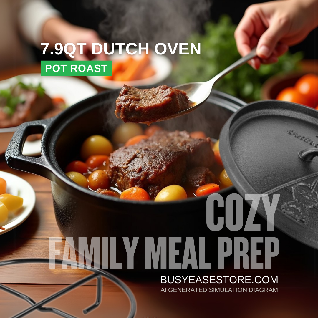 7.5L Dutch Oven with Lid | Cast Iron