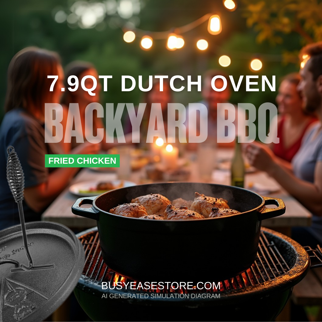 7.5L Dutch Oven with Lid | Cast Iron