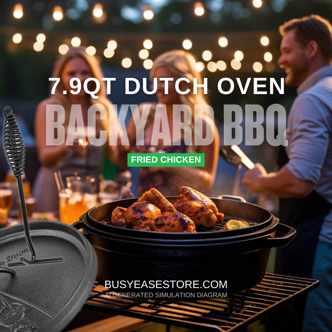 7.5L Dutch Oven with Lid | Cast Iron