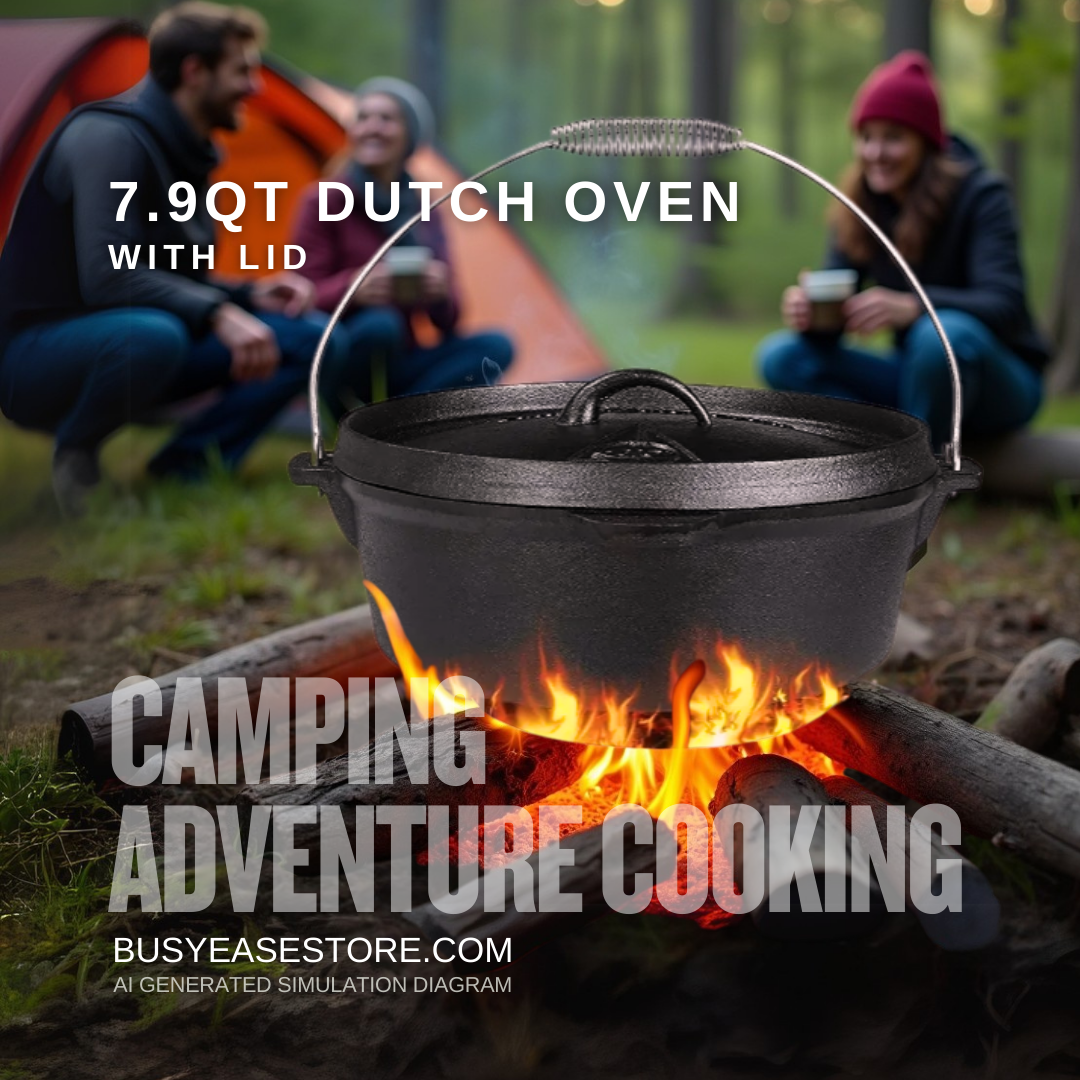 7.5L Dutch Oven with Lid | Cast Iron