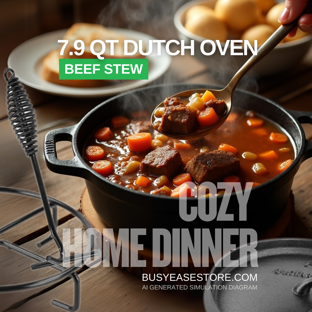7.5L Dutch Oven with Lid | Cast Iron