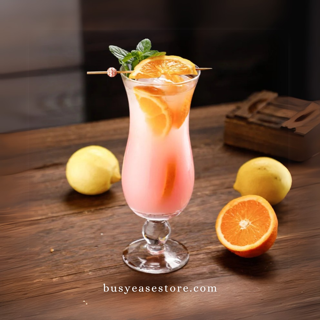 400 ML/13.5 OZ Glass Tall Beverage Cup | Curve-Shape Home Bar