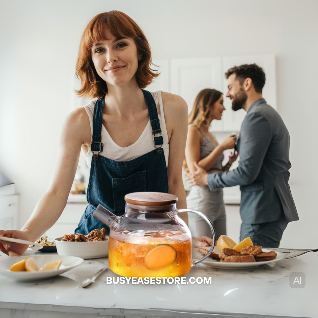 Premium Glass Kettle | Heat-Resistant | 1.0L/1.8L for Iced Tea & Hot Brews