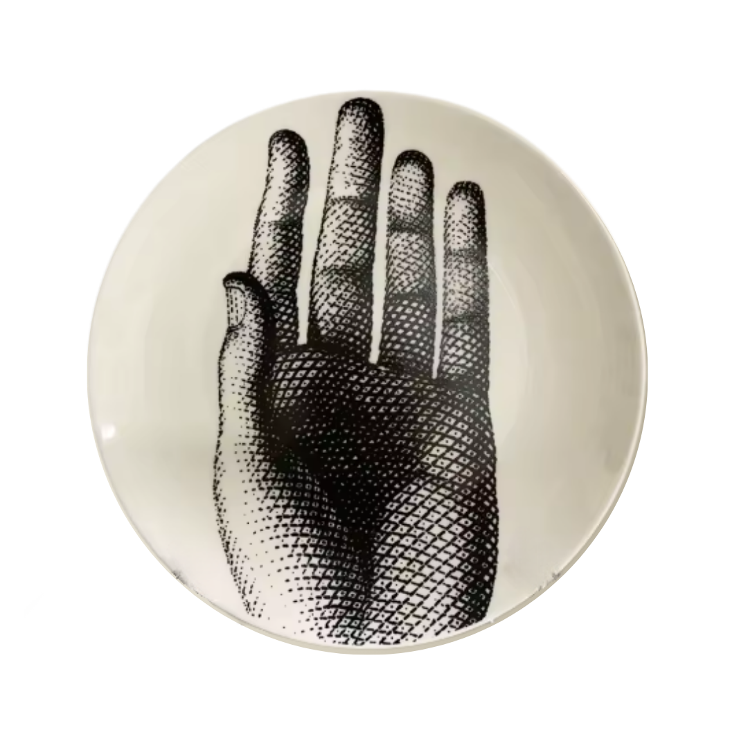 8" Ceramic Dinner Plates | Italian-Inspired Surreal Art for Table or Wall (Limited Edition)