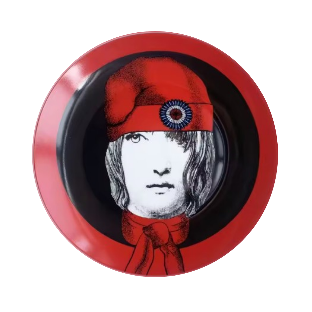 8" Ceramic Dinner Plates | Italian-Inspired Surreal Art for Table or Wall (Limited Edition)