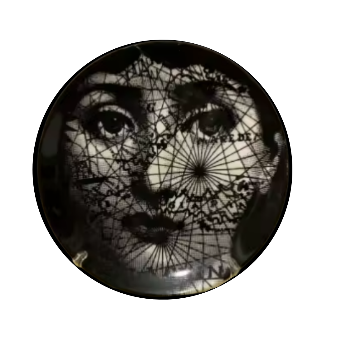 8" Ceramic Dinner Plates | Italian-Inspired Surreal Art for Table or Wall (Limited Edition)