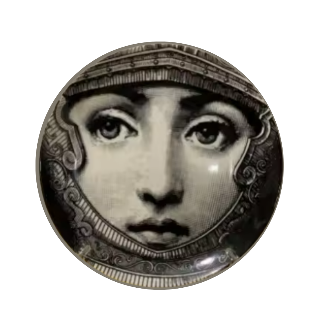 8" Ceramic Dinner Plates | Italian-Inspired Surreal Art for Table or Wall (Limited Edition)