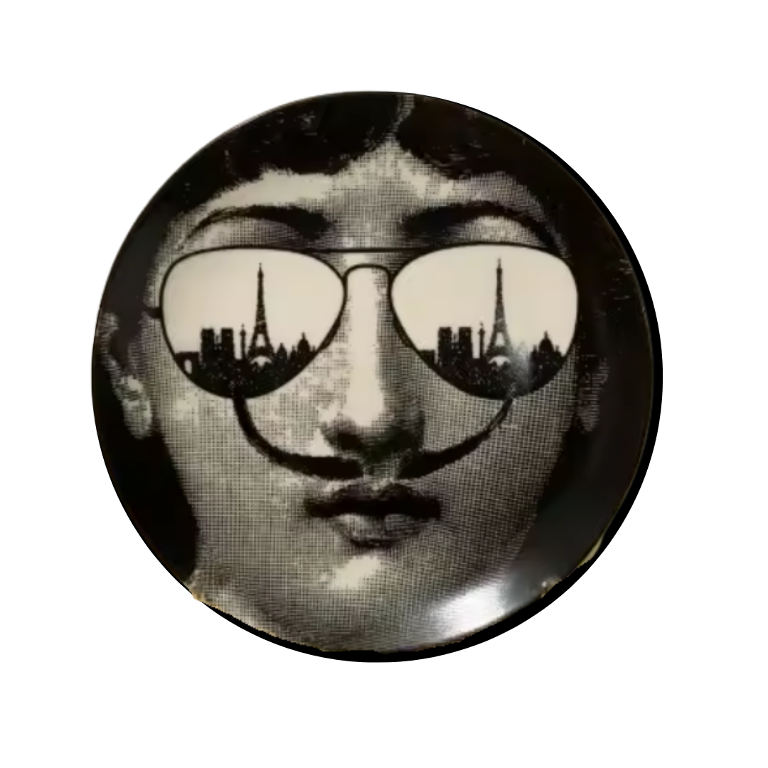 8" Ceramic Dinner Plates | Italian-Inspired Surreal Art for Table or Wall (Limited Edition)