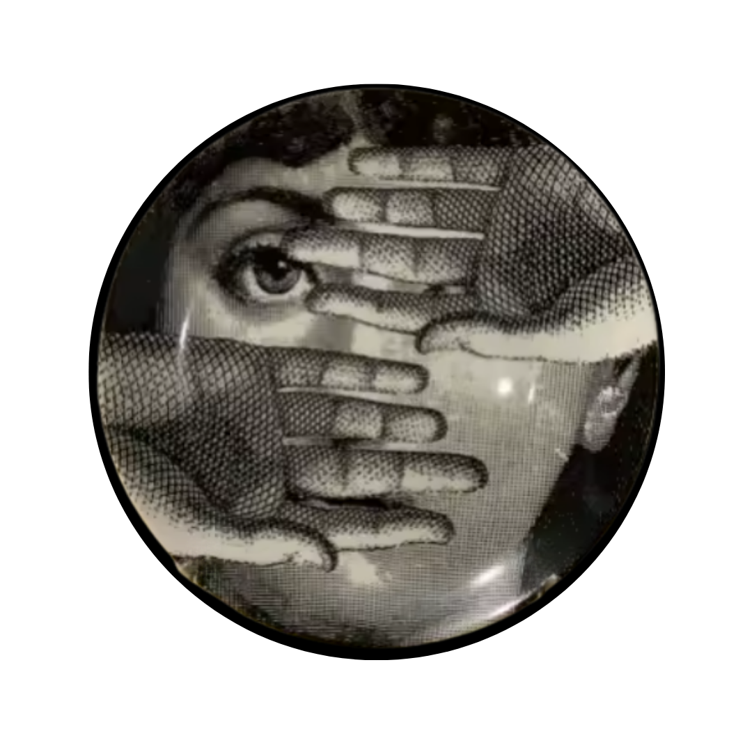 8" Ceramic Dinner Plates | Italian-Inspired Surreal Art for Table or Wall (Limited Edition)