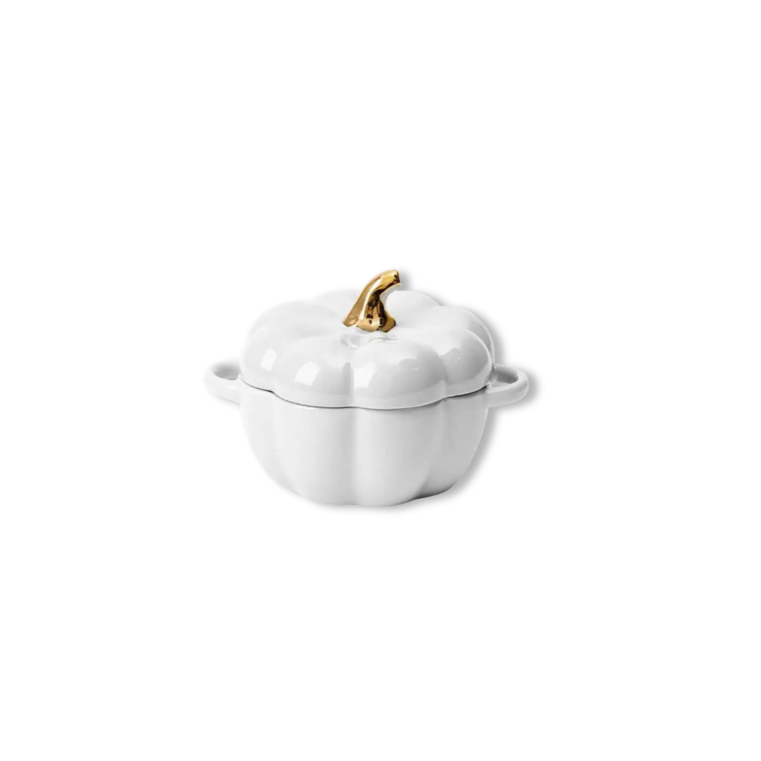 15.2oz Pumpkin-Shaped Ceramic Soup Bowl with Lid | Halloween Décor & Fall Gift (Limited Edition)