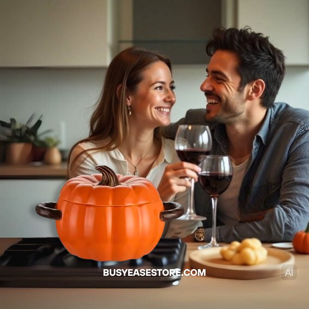 50 oz Pumpkin Ceramic Casserole Dish with Lid | Halloween Decor & Gift (Limited Edition)