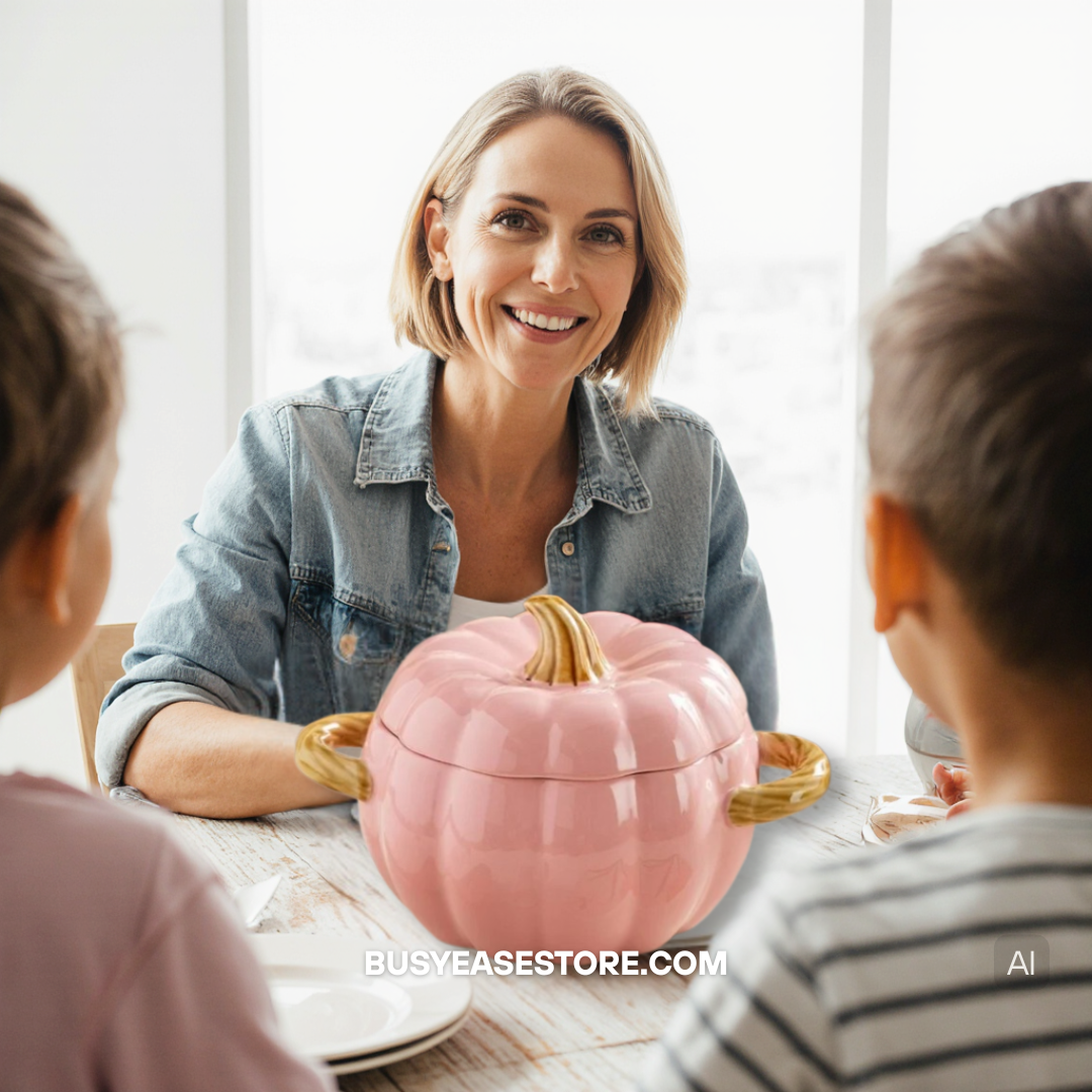 50 oz Pumpkin Ceramic Casserole Dish with Lid | Halloween Decor & Gift (Limited Edition)