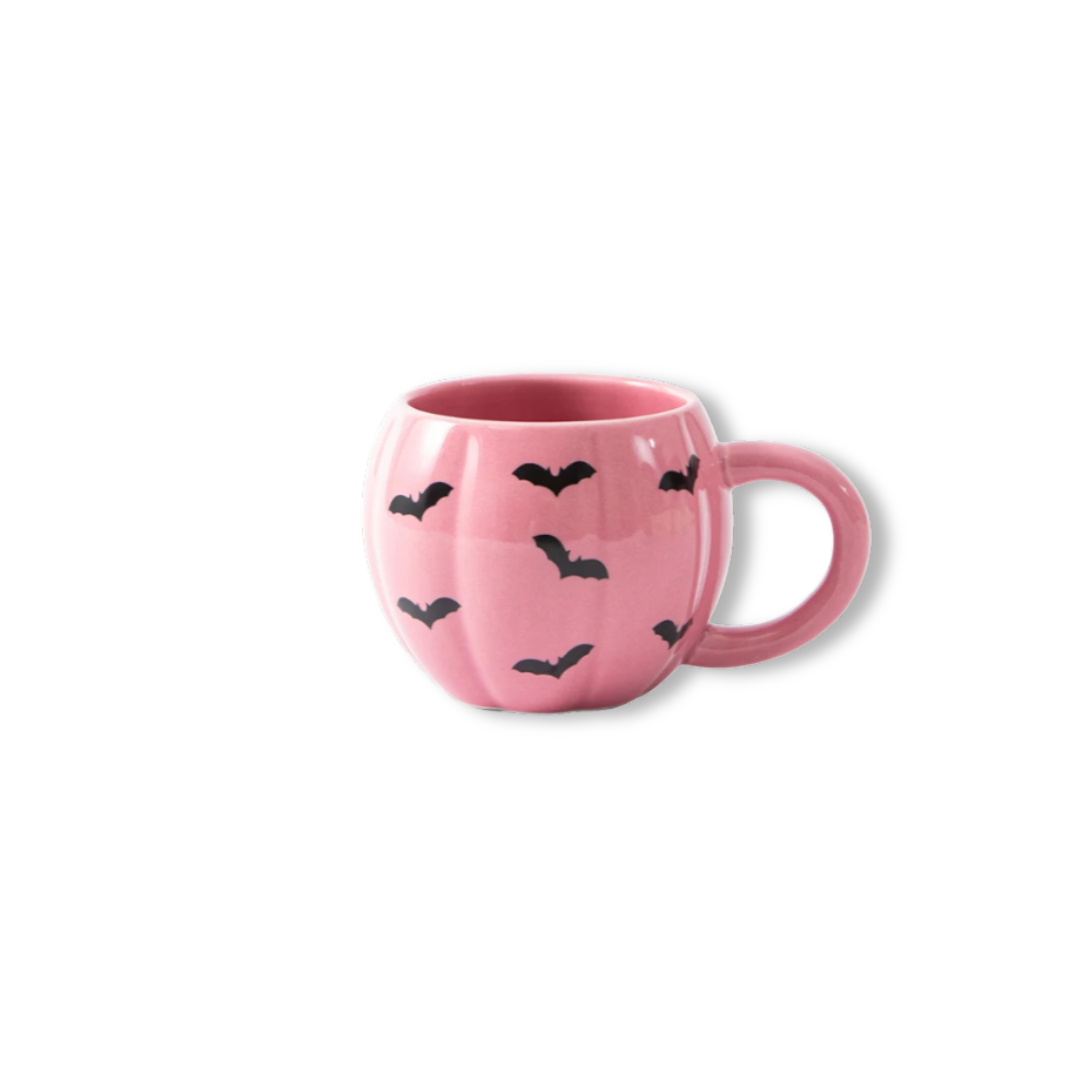10 oz Pink Pumpkin Coffee Mug | Limited Edition Ceramic Halloween & Fall Gift