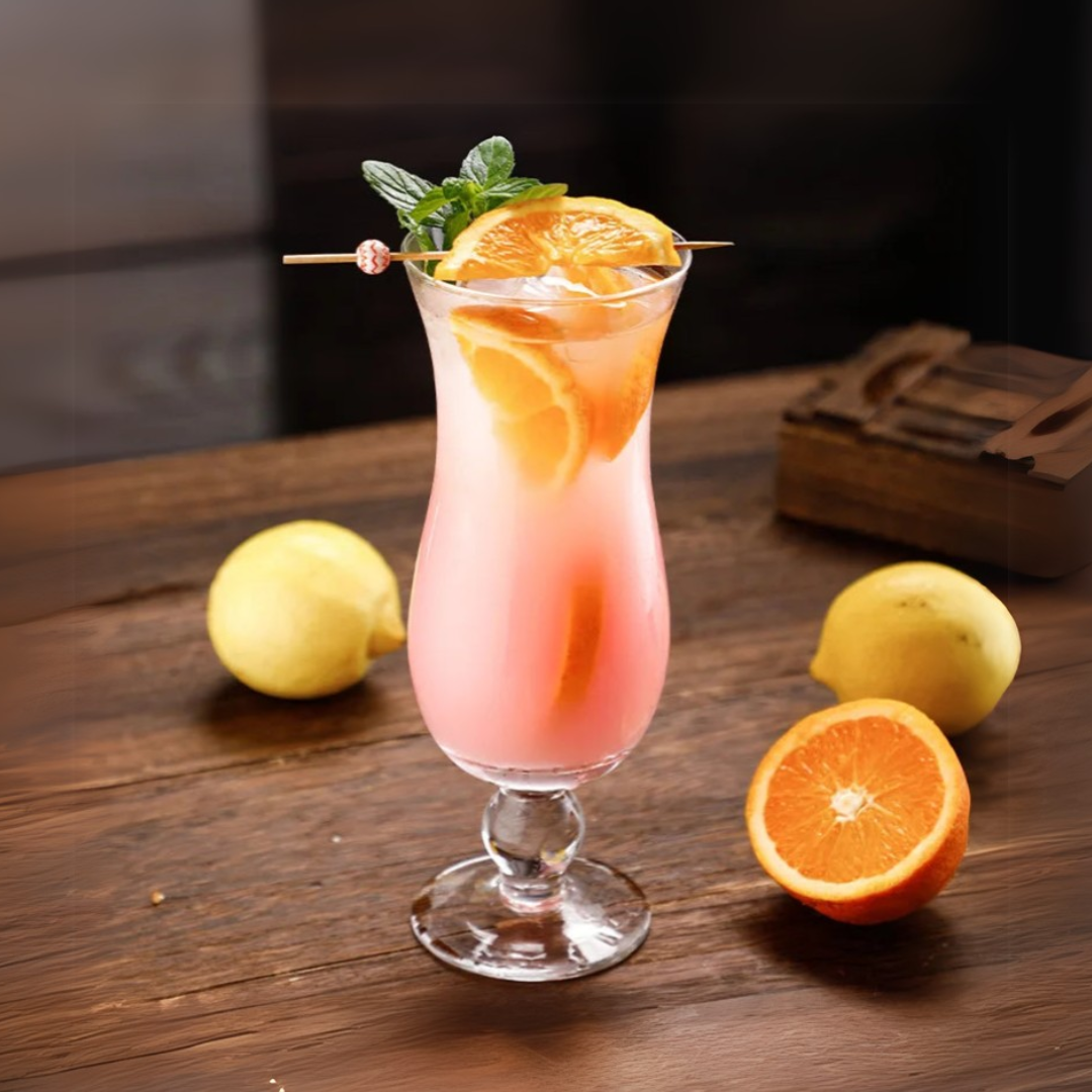 13.5 oz (400 ml) Glass Tall Beverage Cup | Curve-Shape Home Bar