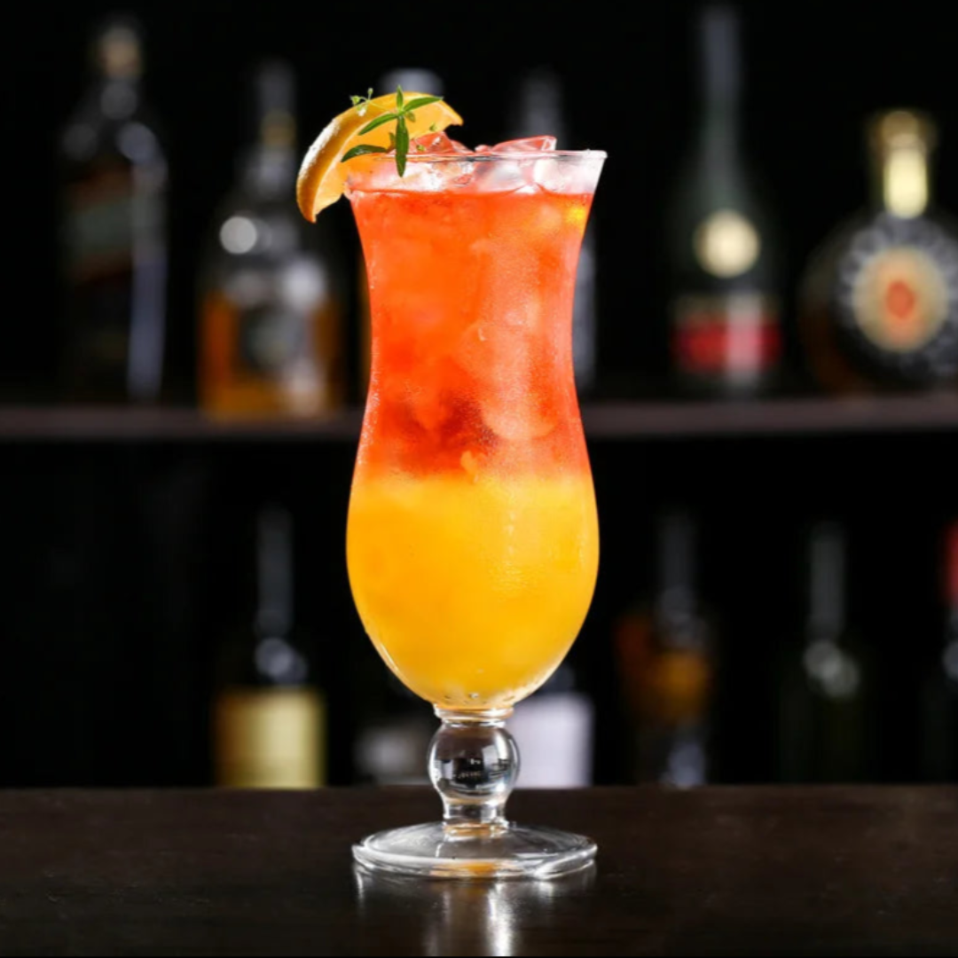 13.5 oz (400 ml) Glass Tall Beverage Cup | Curve-Shape Home Bar