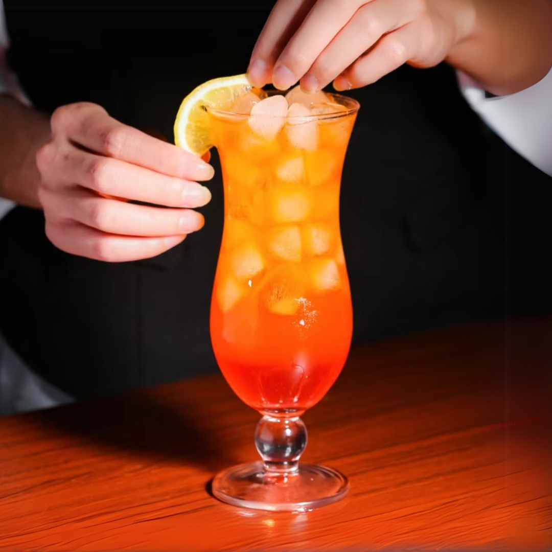 13.5 oz (400 ml) Glass Tall Beverage Cup | Curve-Shape Home Bar