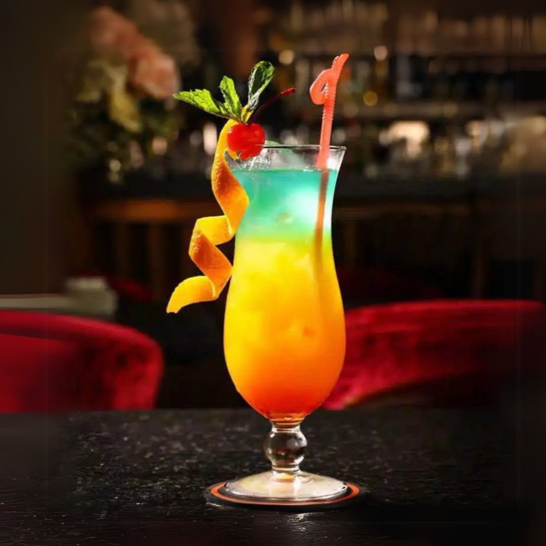 13.5 oz (400 ml) Glass Tall Beverage Cup | Curve-Shape Home Bar