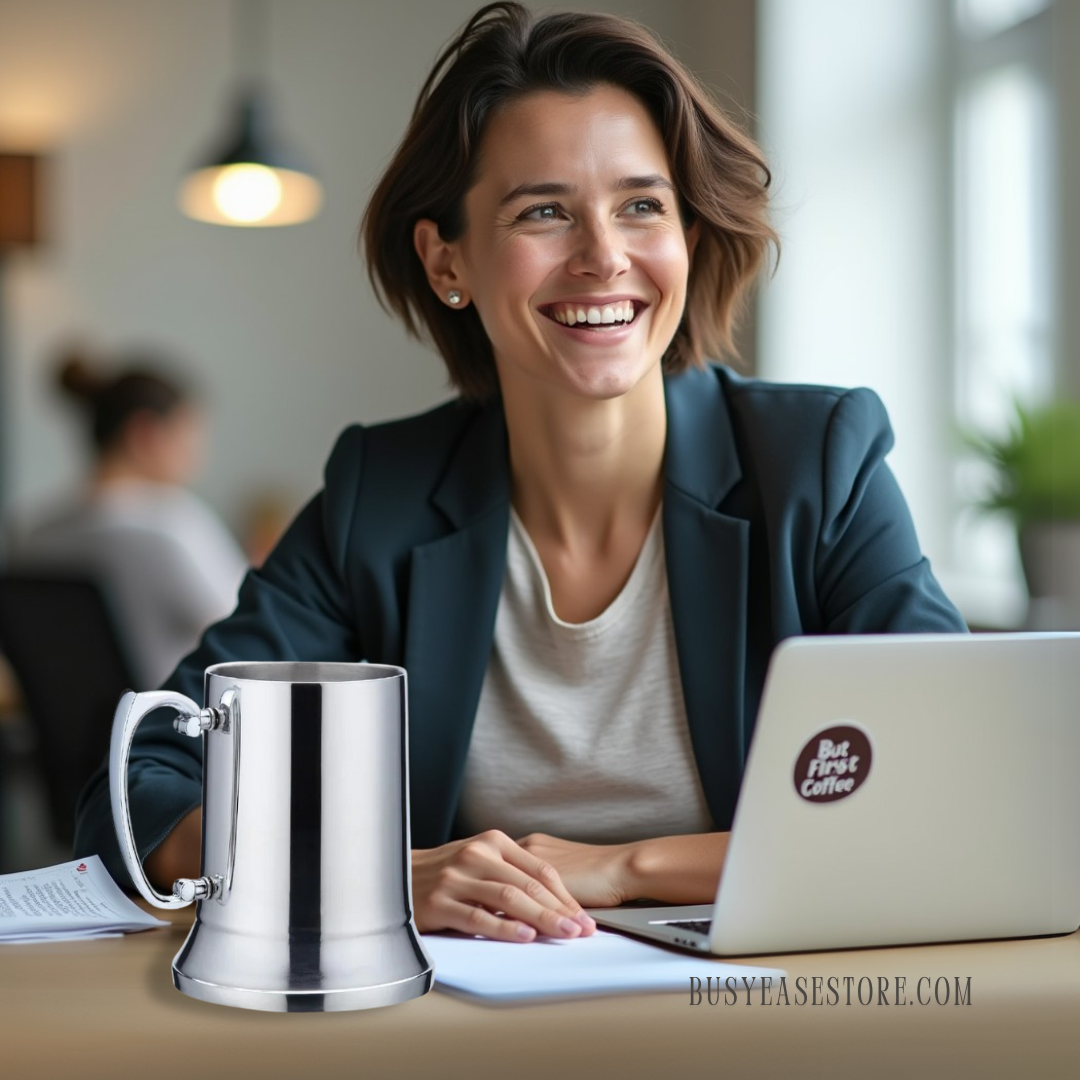 STAINLESS STEEL MUG, 450ML/15.2OZ