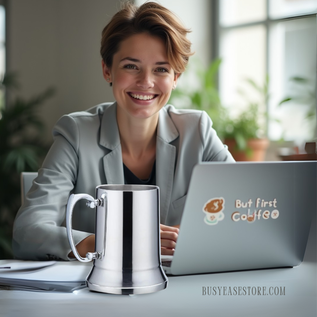 STAINLESS STEEL MUG, 450ML/15.2OZ