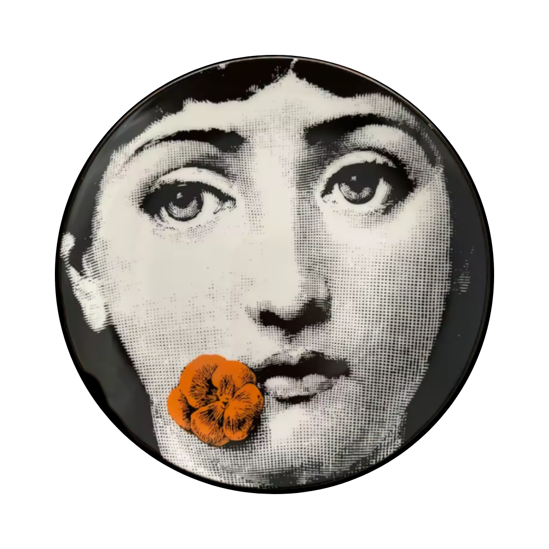 8" Ceramic Dinner Plates | Italian-Inspired Surreal Art for Table or Wall (Limited Edition)