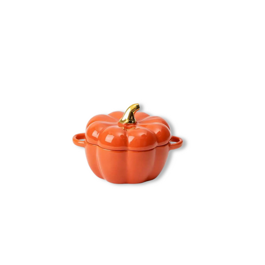 15.2oz Pumpkin-Shaped Ceramic Soup Bowl with Lid | Halloween Décor & Fall Gift (Limited Edition)