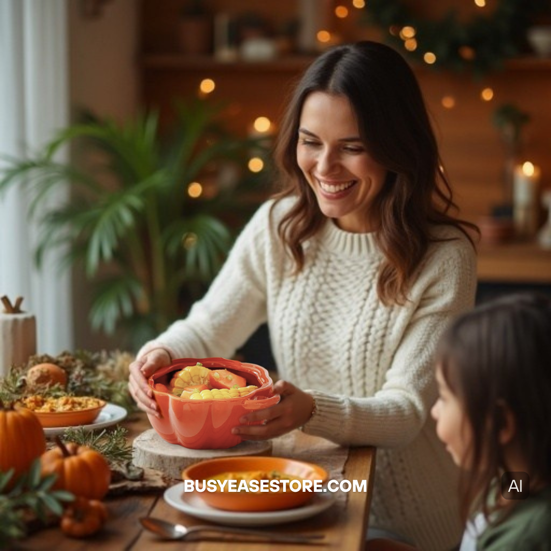15.2oz Pumpkin-Shaped Ceramic Soup Bowl with Lid | Halloween Décor & Fall Gift (Limited Edition)