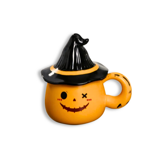 Spooky-Cute Ghost Coffee Mug with Lid | 4 Ceramic Styles for Halloween Decor & Fall Gift