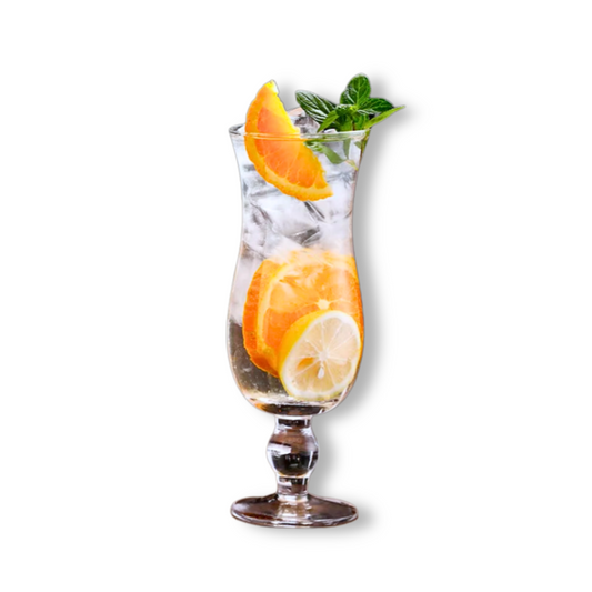 13.5 oz (400 ml) Glass Tall Beverage Cup | Curve-Shape Home Bar