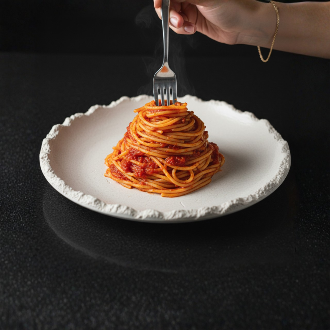 Irregular Rim Ceramic Plate Collection | White Serving Dishes for Salads & Pasta